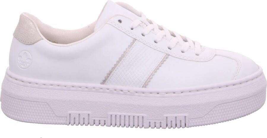 Rieker Plateausneakers veterschoen lage schoen vrijetijdsschoen met gepolsterde schachtversteviging