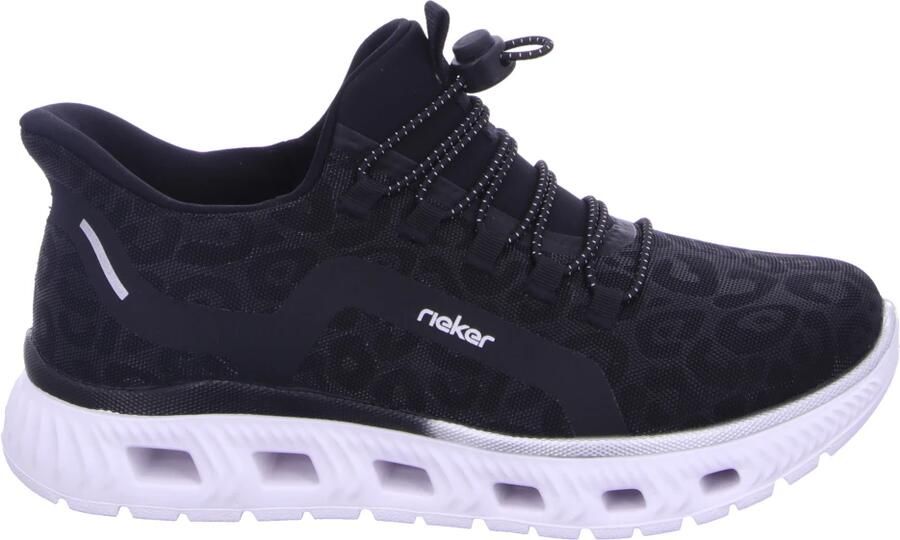 RRieker R-Rieker Slip-on sneakers vrijetijdssneaker instapschoen in leeuw-look met memosoft binnenzool