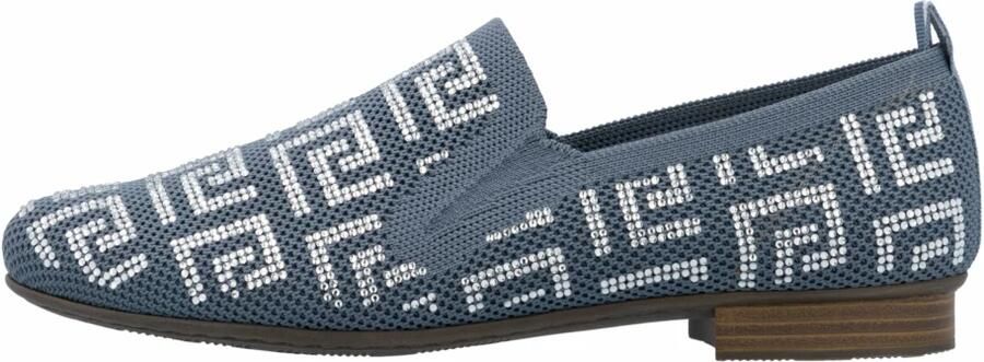 Rieker Instappers lage schoen instapschoen blokhak loafer met stretch-inzetten - Foto 2