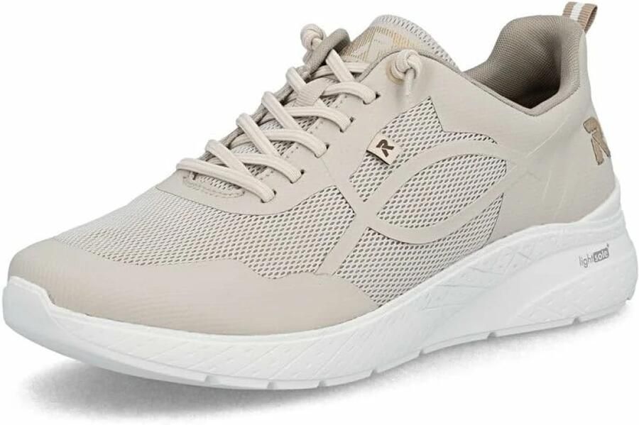 Rieker Dames Sneaker Casual Comfortabel Memory-Foam M8551-60 Beige - Foto 6