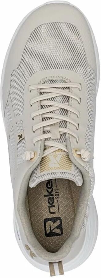Rieker Dames Sneaker Casual Comfortabel Memory-Foam M8551-60 Beige - Foto 8