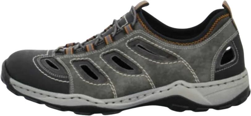 Rieker Instappers Trekking Schoen Sandalen Zomerschoen met praktische Gummitrek