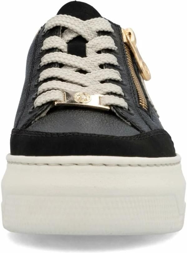 Rieker Plateausneakers veterschoenen lage schoen vrijetijdsschoen met zijrits