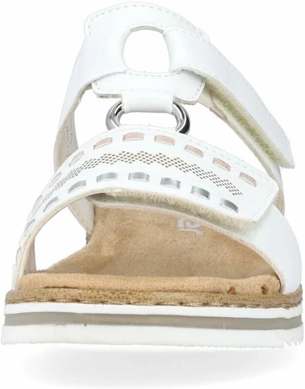 Rieker Slippers sleehak zomerschoen pantoffels met praktisch klittenband - Foto 4