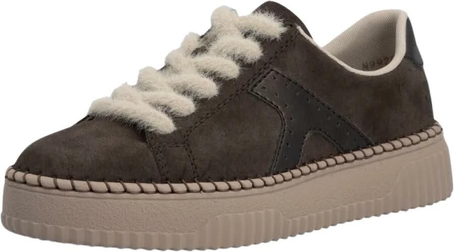 Rieker Sneakers laag kastanjebruin donkerbruin - Foto 3