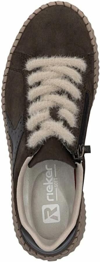 Rieker Sneakers laag kastanjebruin donkerbruin - Foto 8