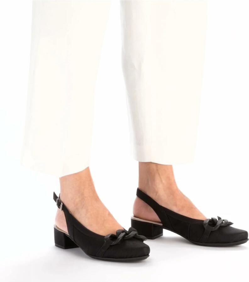 Rieker Slingback pumps avendschoen zomerschoen blokhak met verstelbare band