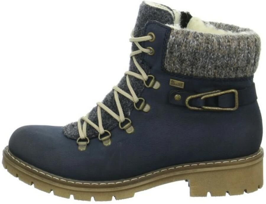 Rieker Winterlaarsjes winterlaarzen veterschoenen met gebreide rand en -tex - Foto 3
