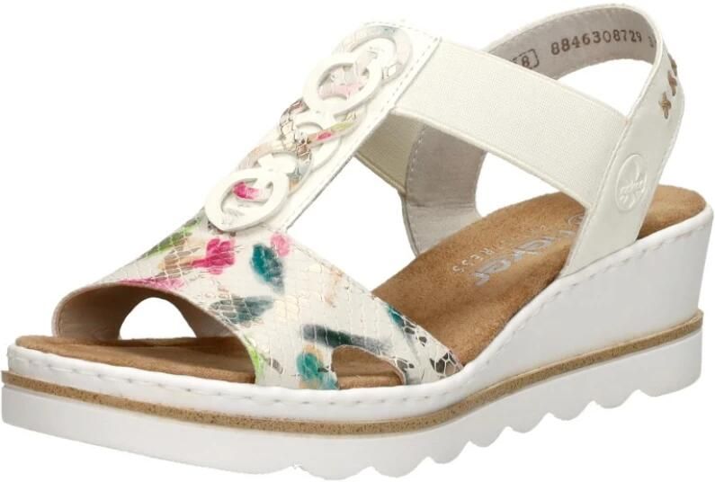 Rieker Zomer sandaal met vrolijke print Multicolor Dames - Foto 4