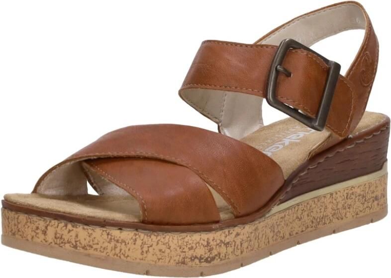 Rieker Sandalen Hak Sandalen Hak Cognac - Foto 3