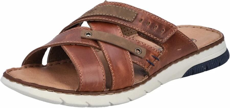 Rieker Slippers zomerschoen slippers badschoen met contrastkleurige raamstiksels - Foto 20