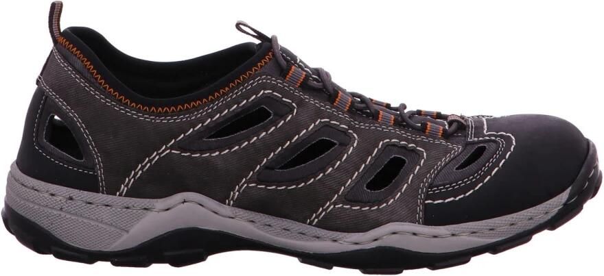 Rieker Instappers Trekking Schoen Sandalen Zomerschoen met praktische Gummitrek
