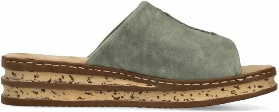 Rieker Dames Pantoletten Slipper 62905-53 Groen - Foto 2