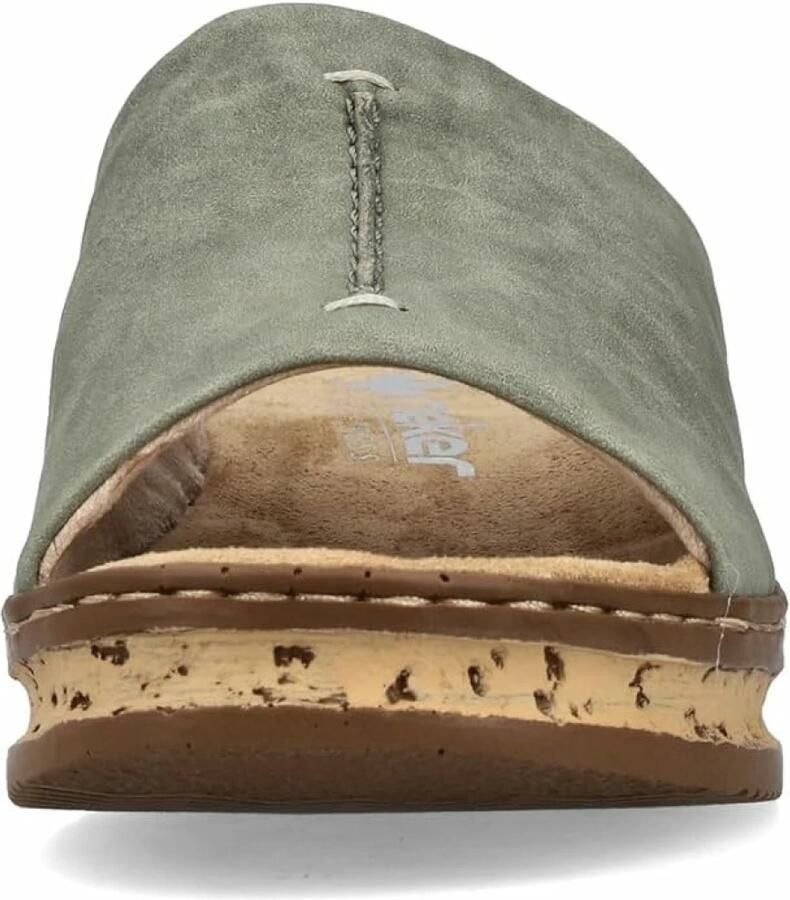 Rieker Dames Pantoletten Slipper 62905-53 Groen - Foto 3