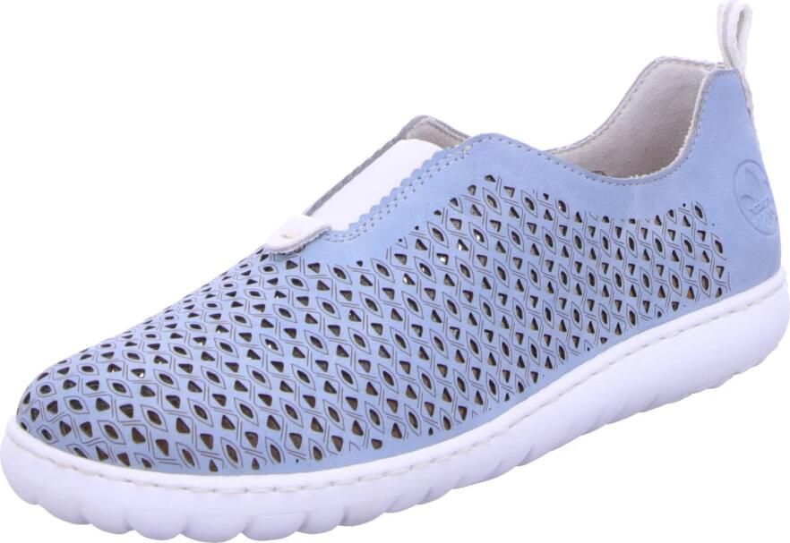 Rieker Sneakers Vrijetijdsschoen lage schoen instapschoen met kleurrijke siersteek - Foto 6