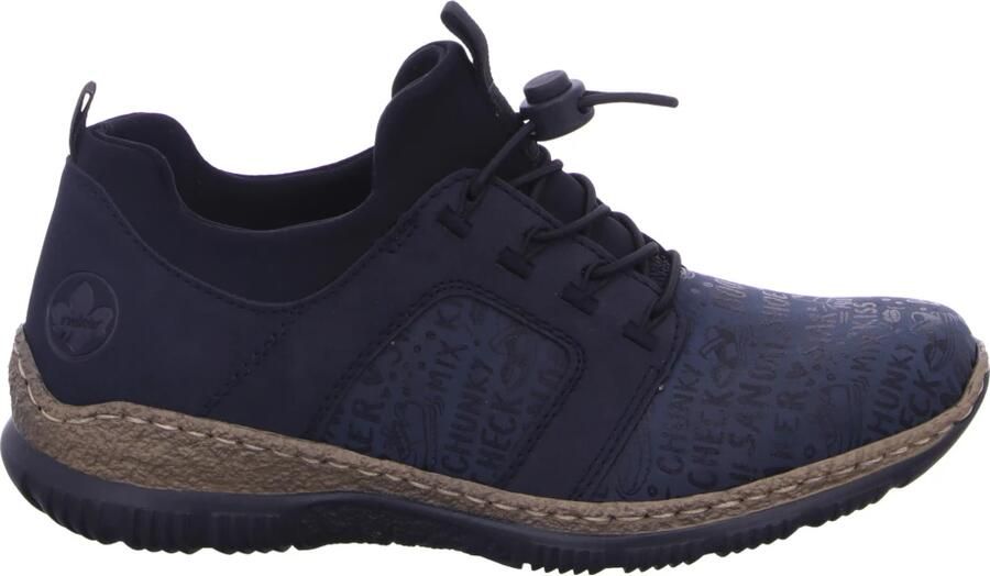 Rieker Slip-on sneakers instapschoen vrijetijdsschoen lage schoen met praktische aanhaallussen