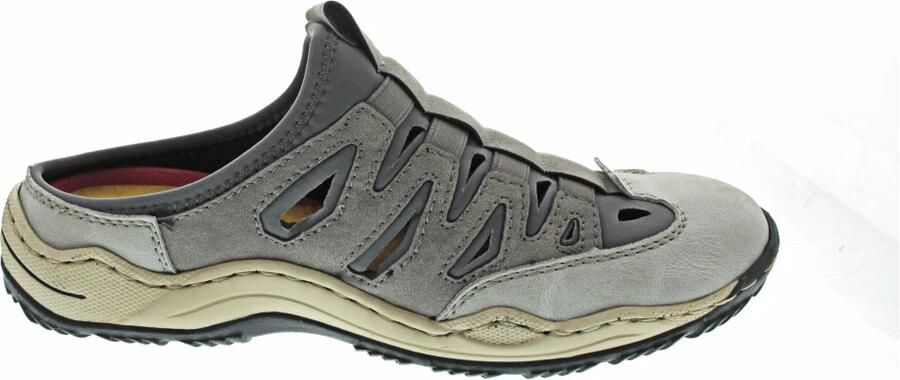 Rieker Dames Klompen Grijs Comfortabele & Lichte Schoenen