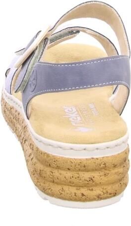 Rieker Plateausandalen Sandalette zomerschoen sleehaksandaal met praktische klittenbandsluitingen - Foto 2