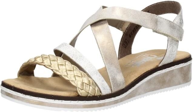 Rieker Sandalen Plat Sandalen Plat Goudkleur - Foto 7