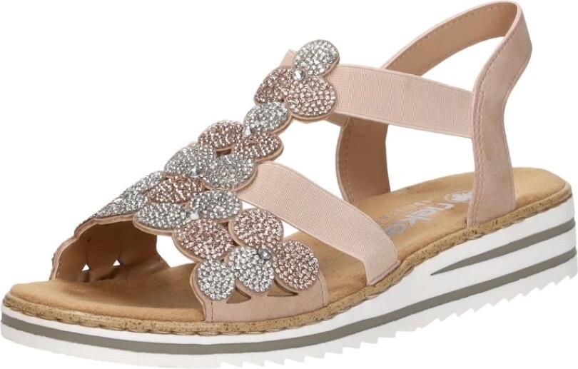 Rieker Sandalen Plat Sandalen Plat roze - Foto 6