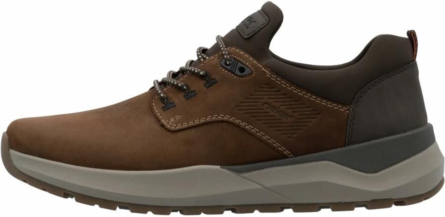 Rieker Sneakers laag 'Slipper Herren 06050-22 Echtleder in braun' bruin