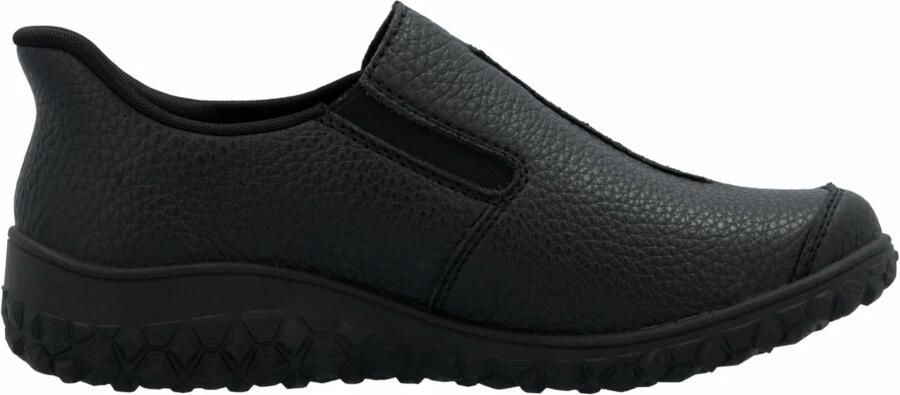Rieker unisex instappers zwart
