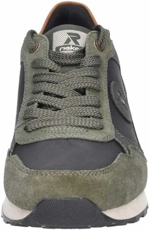 Rieker Comfortabele groene sneakers met bruine accenten Multicolor Heren - Foto 3