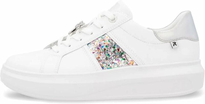 RRieker R-Rieker Plateausneakers met stijlvolle metallic-details vrijetijdsschoen lage schoen veterschoen