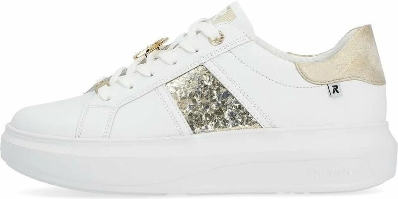 RRieker R-Rieker Plateausneakers met stijlvolle metallic-details vrijetijdsschoen lage schoen veterschoen - Foto 5