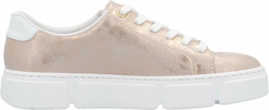 Rieker Plateausneakers vrijetijdsschoen lage schoen veterschoen met rits - Foto 2