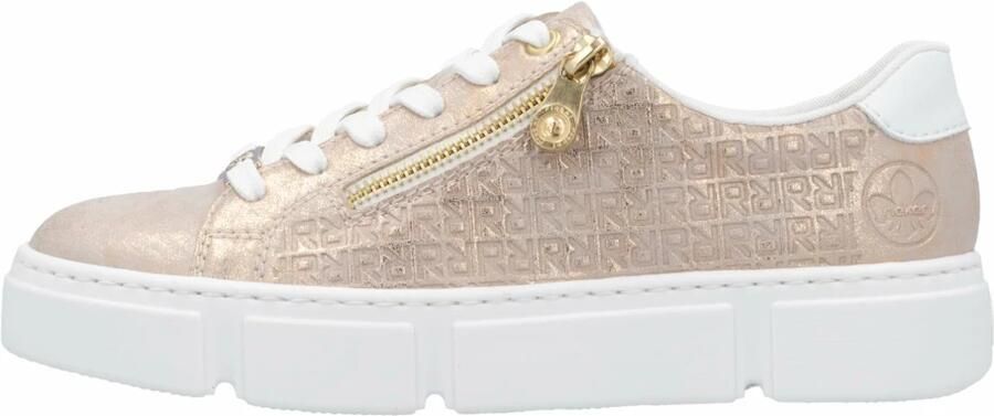 Rieker Plateausneakers vrijetijdsschoen lage schoen veterschoen met rits - Foto 3