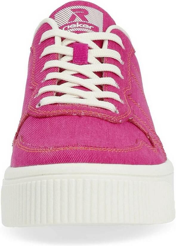 Rieker EVOLUTION Plateausneakers met uitneembare inzet vrijetijdsschoen lage schoen veterschoen - Foto 2