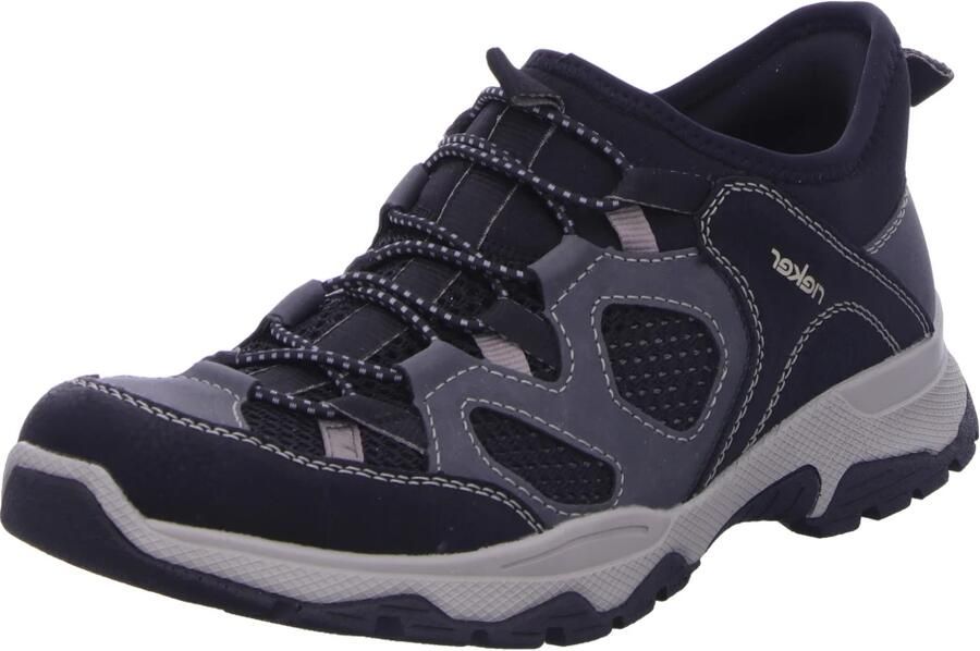 Rieker Slip-on sneakers trekking schoen outdoorschoen instapschoen met elastiek - Foto 6