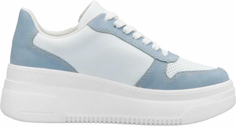 Rieker Plateausneakers vrijetijdsschoen halfschoen veterschoen met gepolsterde schacht