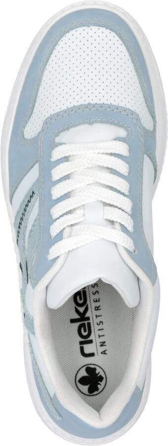 Rieker Plateausneakers vrijetijdsschoen halfschoen veterschoen met gepolsterde schacht - Foto 4