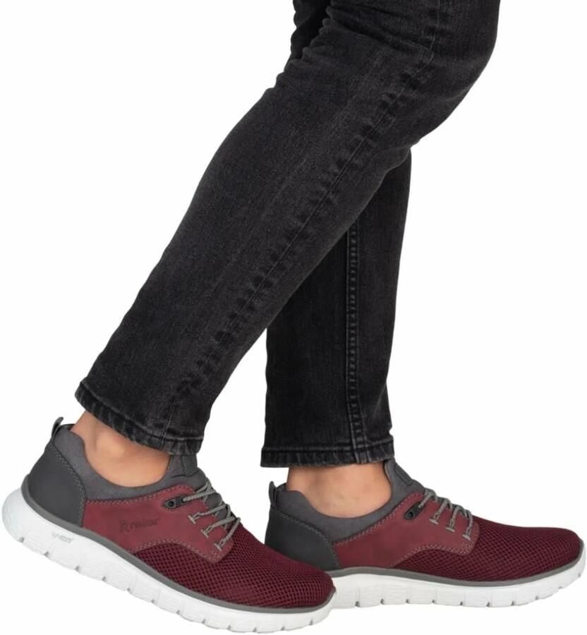 Rieker Heren Instappers B6652-35 Red Combi Blue - Foto 3