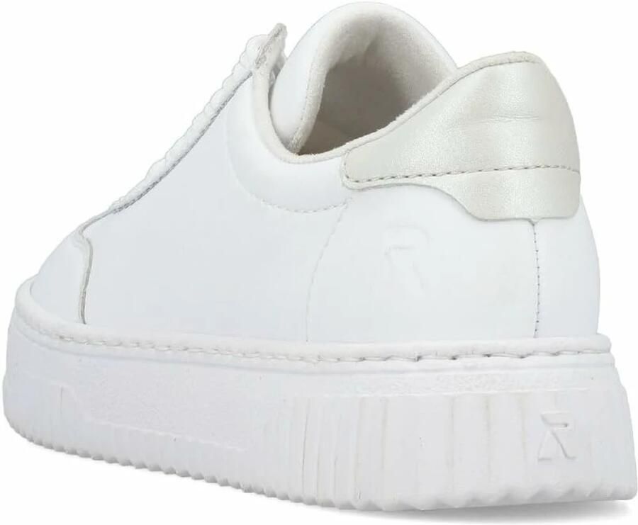 Rieker dames leren lage schoenen wit - Foto 4
