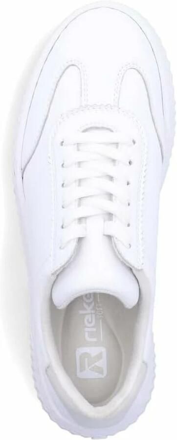 Rieker dames leren lage schoenen wit - Foto 5