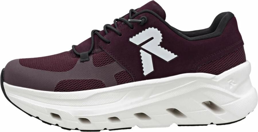 Rieker Sneakers laag bordeaux wit - Foto 6
