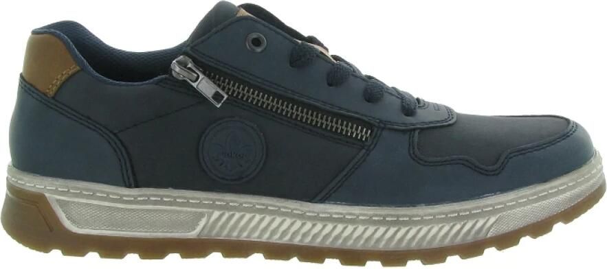 Rieker Sneakers Vrijetijdsschoen halfschoen veterschoen met contrastafwerking