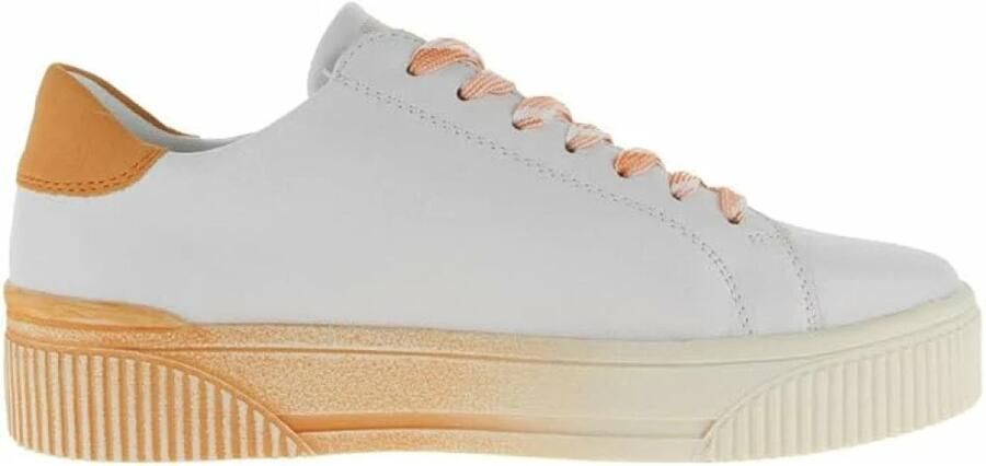 Rieker Sport Sneakers laag abrikoos pasteloranje wit