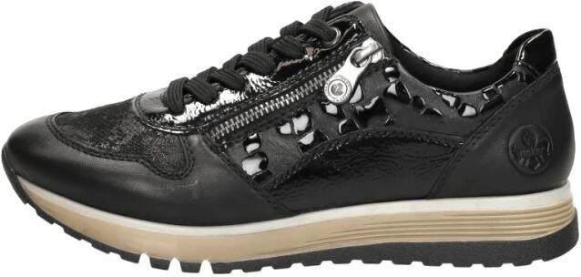 Rieker Sneakers vrijetijdsschoen lage schoen veterschoen met buitenrits - Foto 2