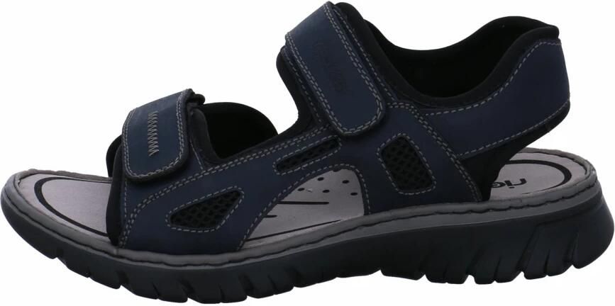 Rieker Zwarte synthetische sliders met comfortabel voetbed en klittenbandsluiting Black - Foto 20