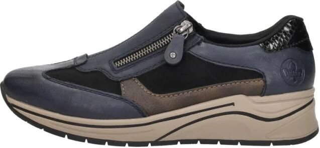 Rieker Sneakers Dames Blauw - Foto 2