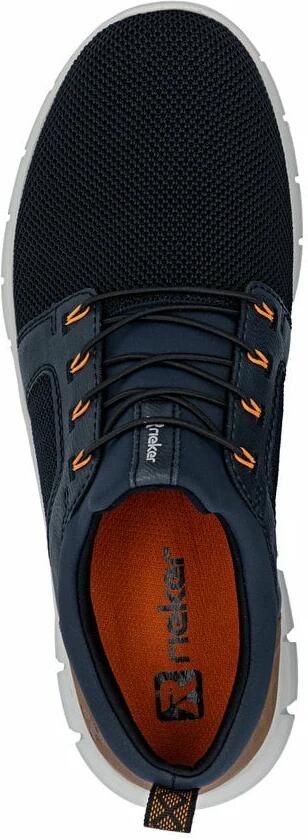 Rieker Slip-on sneakers Instapper halfhoge schoen vrijetijdsschoen met elastiek om in te stappen