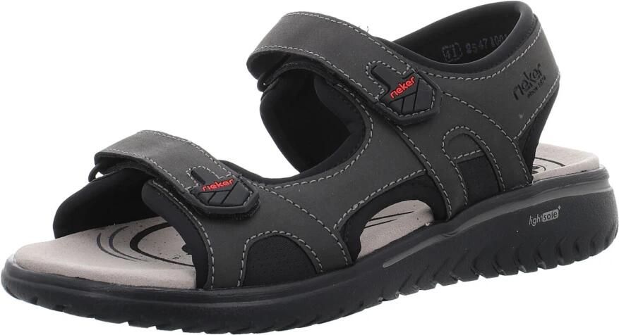 Rieker heren trekking-sandaal 26455-00 sandalen schoenen zomer trekking zwart - Foto 4
