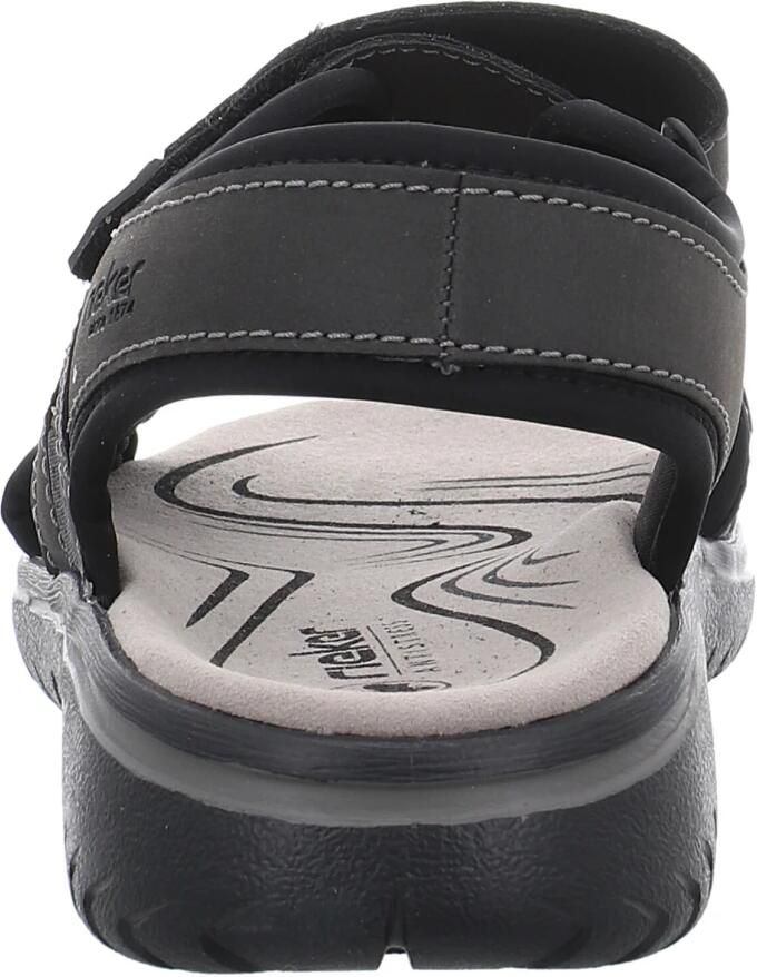 Rieker heren trekking-sandaal 26455-00 sandalen schoenen zomer trekking zwart - Foto 3