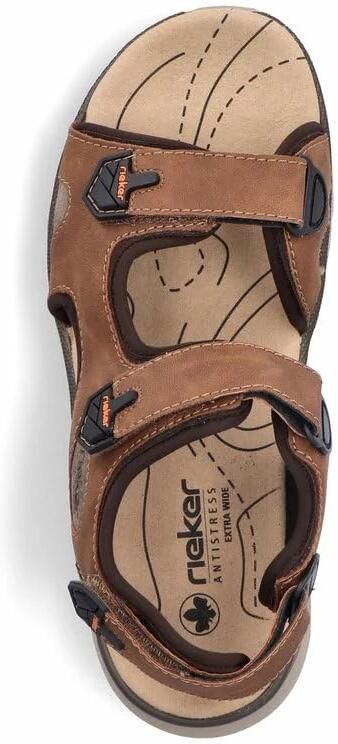 Rieker Sandalen trekkingsandaal outdoorsandaal zomerschoen met klittenbandsluitingen