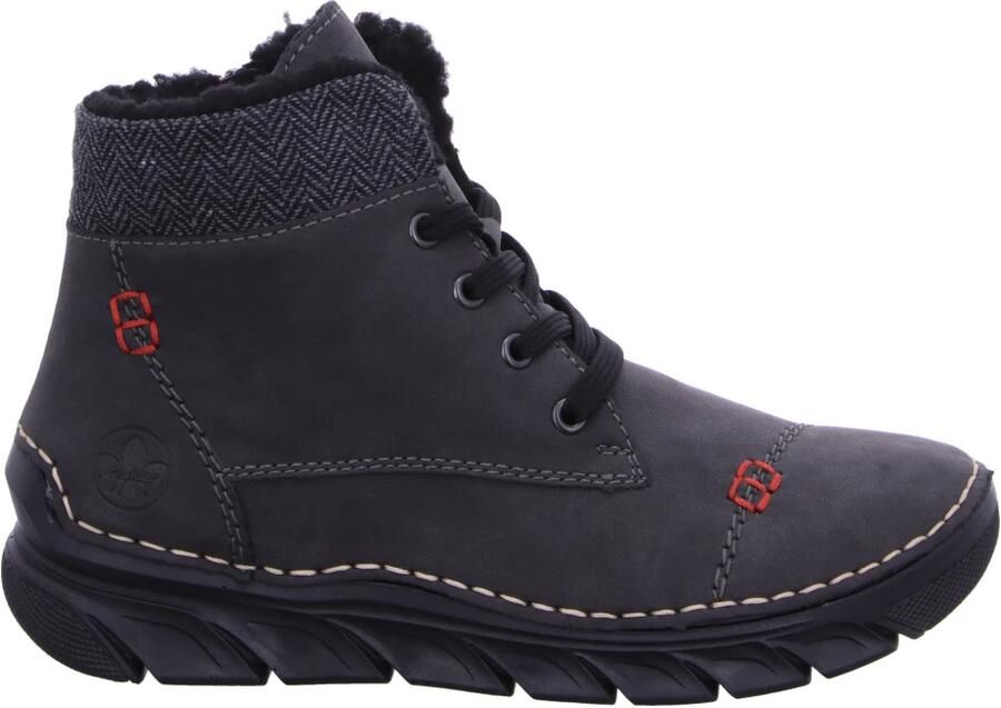 Rieker Winterlaarzen Veterboots enkellaarsjes casual boots met zachte schachtrand