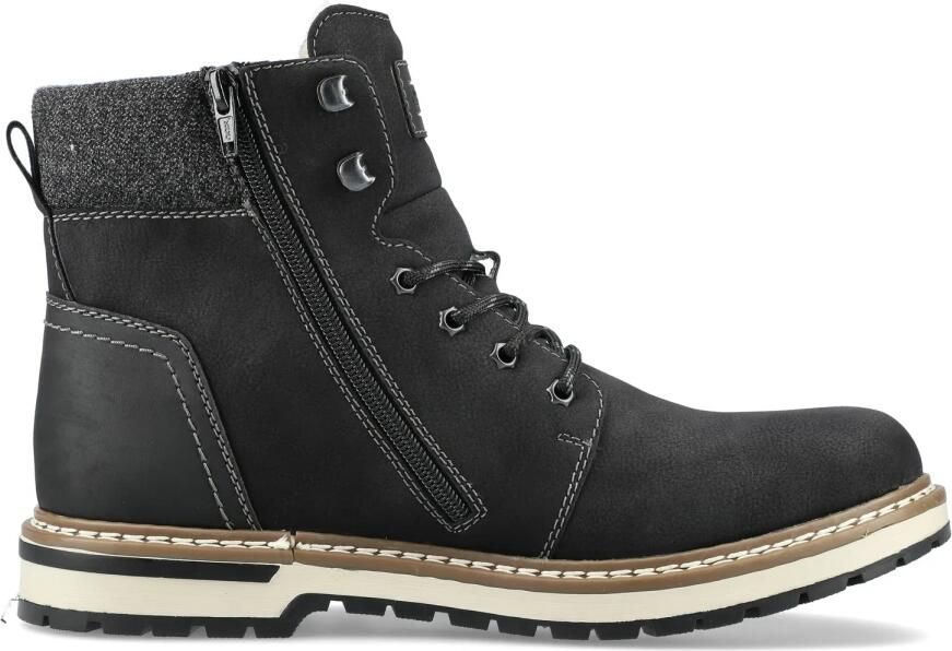 Rieker Boots 'Stiefelette Herren F3832 00 Kunststoff (Synthetik) in schwarz' zwart